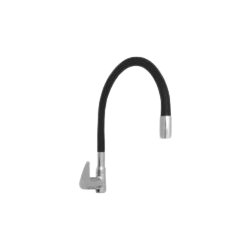 Swan neck pillar cock single flow bathroom fitting