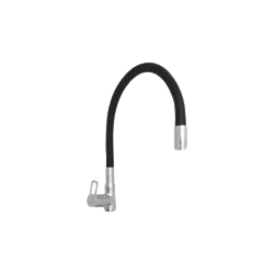 Swan neck pillar cock single flow bathroom fitting