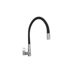 Swan neck pillar cock single flow bathroom fitting