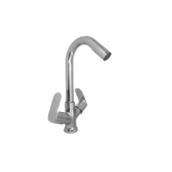 Central hole basin mixer revolving bathroom fitting