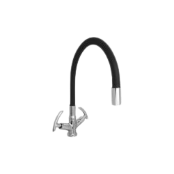 Central hole basin mixer revolving single flow bathroom fitting